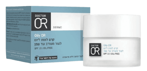 קרם לחות ליום לעור מעורב עד שמן | מכיל 50 מל | SPF 15 | OIL FREE | דר עור | Doctor Or