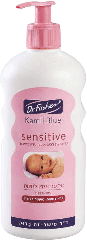 דוקטור פישר | קמיל בלו | סנסיטיב | אל סבון | עדין לתינוק | 500מל דר פישר | Dr Fischer