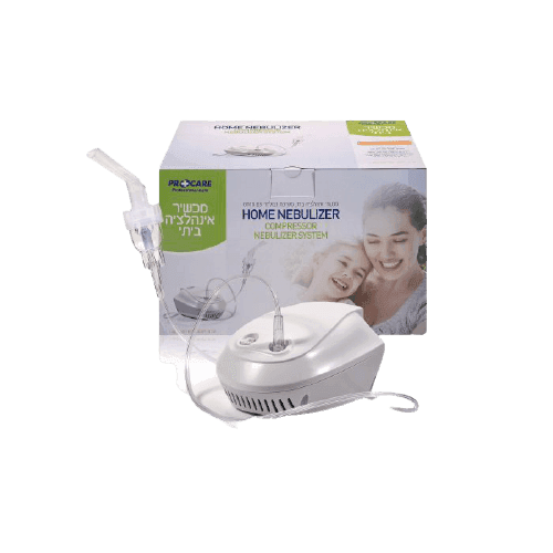 מכשיר אינהלציה ביתי מתאים למבוגרים ולילדים | מערכת נבולייזר עם מדחס | PROCARE פרו קר | Pro Care