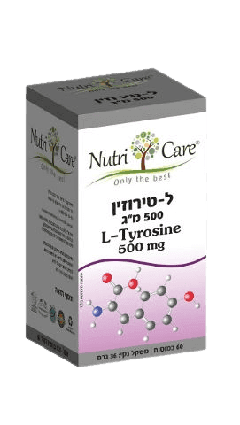 ל-טירוזין נוטרי קר | מכיל 60 כמוסות | Nutri Care נוטרי קר | Nutri Care