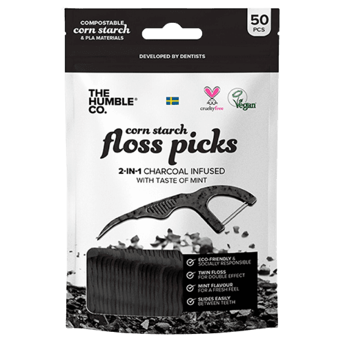 פחם שיניים | ידית אחיזה | ספוג בפחם פעיל | מכיל 50 יחידות