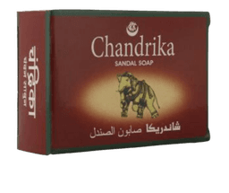 סבון צנדריקה קלאסי הודי חום 75 גרם | Chandrika | Sandal Soap | Made in India