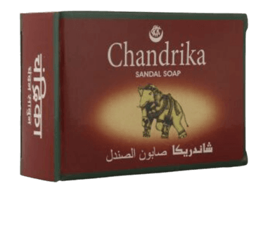 סבון צנדריקה קלאסי הודי חום 75 גרם | Chandrika | Sandal Soap | Made in India
