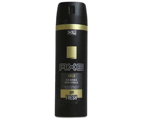 אקס AXE | דאודורנט ספריי | גוף לגבר | 200מל | XL GOLD | משך אפקט 48 שעות