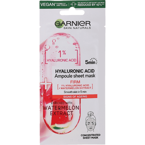 מסכת פנים לנשים | אמפולה של חומצה היאלורונית | ANO מיובשת לכל הגילאים