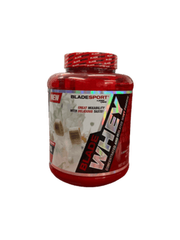 אבקת חלבון על בסיס תשלובת חלבוני מי גבינה | בטעם בננה ספליט | תוסף תזונה | 2270 גר בלייד ספורט | BLADE SPORT