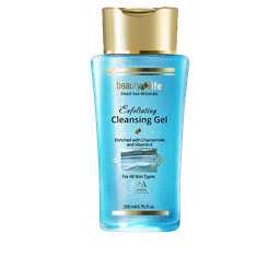 גל גרגירים ניקוי פנים | מועשר בקמומיל ובויטמין E וכן מינרלים מים המלח | 200מל | מתאים לכל סוגיי העור | ארומה דד סי | Aroma Dead Sea