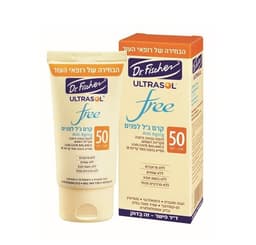 אולטרסול FREE | קרם גל אנטי אייגינג לפנים | SPF50 | ללא שמנים | מכיל 50 מל | דר פישר | Dr Fischer