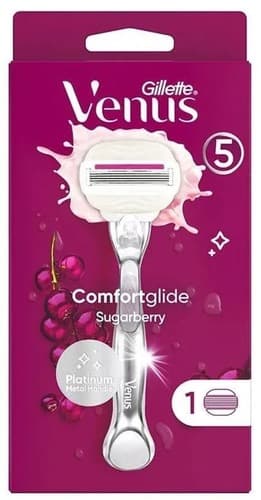 גילט ונוס | קומפורט גלייד | בניחוח פירות יער | מכיל מכשיר וסכין אחד גילט | Gillette