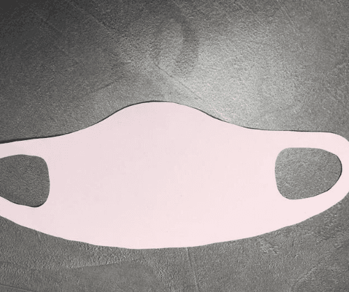 מסכת פנים אופנתית | ורוד בייבי | מסכת נשימה בד לייקרה איכותית ונוחה לפנים | מסכה רב פעמית |