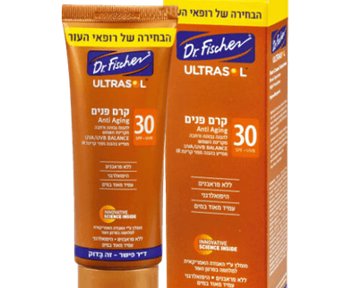 קרם פנים להגנה גבוהה ורחבה מקרינת השמש | אנטי אייגינג | מכיל 75 מל | spf 30 | דר פישר | Dr Fischer