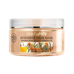 מסיכה אינטנסיב לשיער | עם שמן אובליפיחה טבעי | לכל סוגי השיער | BEAUTY LIFE | מכיל 250 מל ארומה דד סי | Aroma Dead Sea