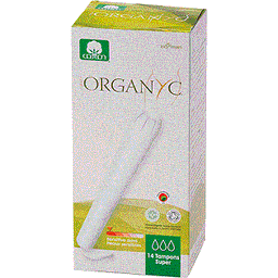 טמפון עם מוליך - סופר - 14 יח Organyc