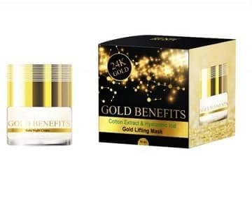 מסיכת הרמה מוזהבת לפנים | מכיל 50 מל | עדינה ומרגיעה לעור הפנים | לעור מקומט מקולף ועייף | סי אוף ספא | Sea Of Spa