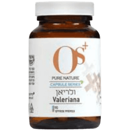 ולריאן | 100 כמוסות צמחים | Valeriana | תוסף תזונה | משקל כמוסה 500 מג | OS PURE NATURE | אוס טבע טהור