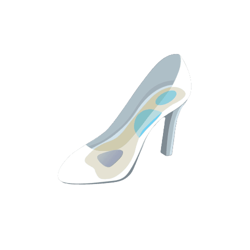 מדרסים משופרים לנעלי עקב מידה S | מסייעים לבלימת זעזועים ולהקלה על כאבי גב וברכיים | אוריאל | URIEL