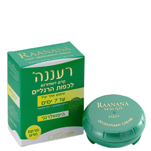 רעננה | קרם דאודורנט | לכפות הרגליים | 10 סמק חלבין