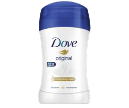 דאודורנט סטיק | לאישה | כחול אורגינל | 50מל | DOVE | דאב | מטפח את עור בית השחי | מועשר בויטמין E ו F דוב | Dove
