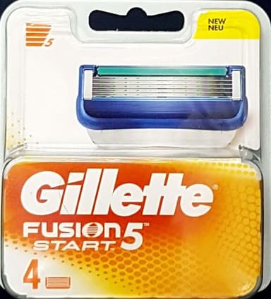4 ראשים לסכיני גילוח Gillette FUSION 5 START | גילט | Gillette