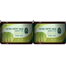 ברא צמחים | מבצע זוגי | עשב חיטה אורגני | מיץ מיובש | אבקת צמחים | 100 גר | בעל תכונות הפלא ברא צמחים | BARA