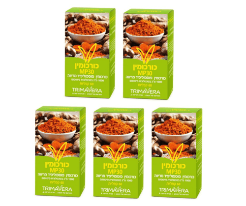 כורכומין MP30 | מכיל 300 קפליות | מבצע חמישיה | תרימה | Trima