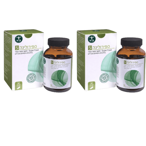 ברא צמחים | מבצע זוגי | ספירולינה 5 | ברא צמחים | 120 טבליות | אצה כחולה | ברא צמחים | BARA