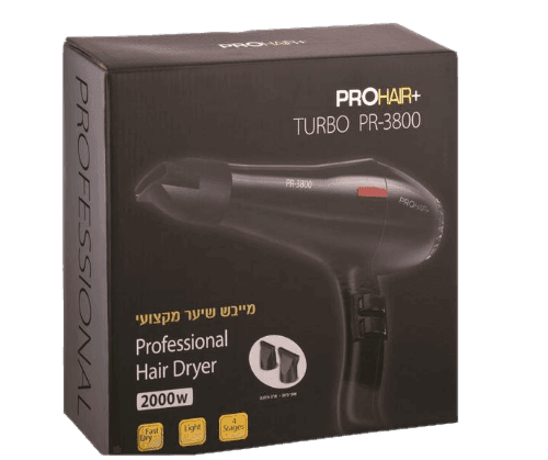 מייבש שיער מקצועי | שתי פיות צרה ורחבה | פרוהייר | PROHAIR