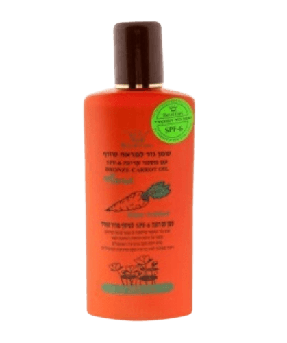 שמן גזר איכותי למראה שזוף | עם מסנני קרינה SPF-6 | מכיל 285 מל | רויאל קר | Royal Care