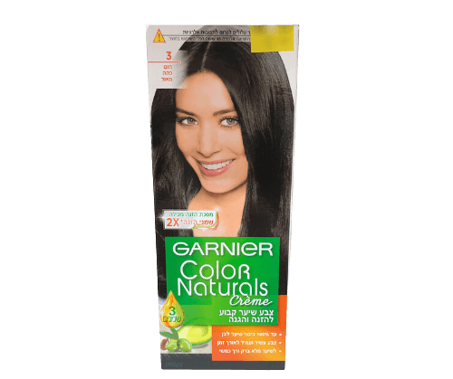 צבע לשיער קבוע מטפח את השיער - 3 חום כהה מאוד 20 תוספת מסכת הזנה לטיפוח השיער גרנייה | Garnier
