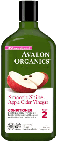 אבלון אורגניקס מרכך חומץ תפוחים | 312 גר | הקונדישינר מזין ומעשיר בלחות לשיער רך ומבריק | AVALON ORGANICS אבלון אורגניקס | AVALON ORGANICS