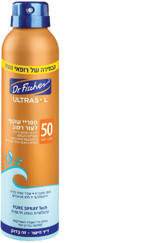 אולטרלוס | ספריי שקוף | לעור רטוב או יבש | מכיל 200 מל דר פישר | Dr Fischer