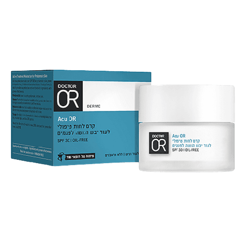 קרם לחות טיפולי לעור יבש הנוטה לפגמים | SPF 30 | מכיל 50 מל | ACU OR | דר עור | Doctor Or