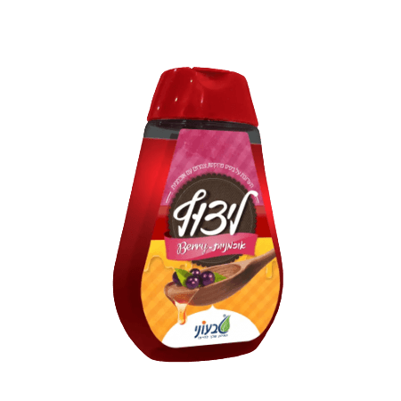 ליצוף | ממתיק טבעי | בטעם אוכמניות | מכיל 330 גרם | בקבוק לחיץ טבעוני | Tivoni