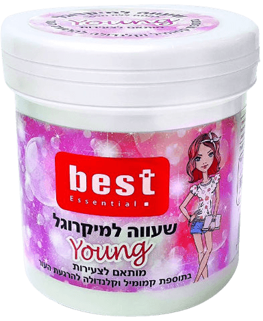 שעווה למיקרוגל | קמומיל וקלנדולה | מותאמת לצעירות | מבית בסט Best | מכיל 500 גרם