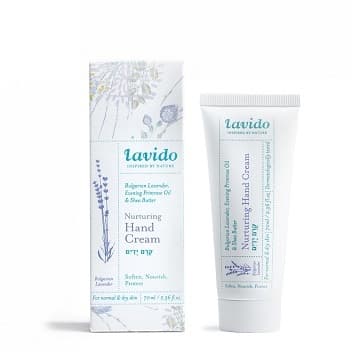 קרם ידיים לבנדר בולגרי נר הלילה וחמאת שיאה לבידו - 70 מל לבידו | Lavido