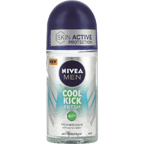 ניוואה לגבר | ספיידסטיק | הגברת הטריות עם מי קקטוס | אנטי פרספירנט | מכיל 50 מל ניוואה | NIVEA