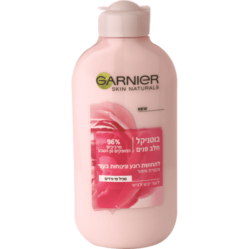 בוטניקל | חלב פנים | מכיל מי ורדים | 200 מל | גרנייה | Garnier