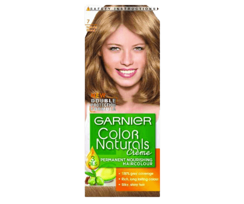 צבע לשיער קבוע 7 בלונד טבעי - 20 תוספת מסכת הזנה לטיפוח השיער גרנייה | Garnier