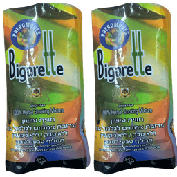 מבצע זוגי | תערובת צמחים לעישון ללא ניקוטין ביגארט | מכיל 40 גרם | ביגארט | Bigarette