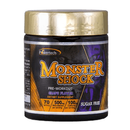 מונסטר שוק פרי וורקאאוט בטעם פאוורטק 220 גרם -בטעם אבטיח פאוורטק | Powertech