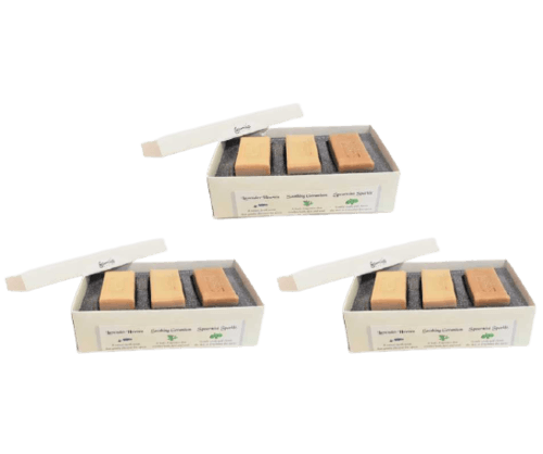 שלישיית מיני סבון טבעיים | מבית גמילה | 3 יחידות סבתא גמילה | Grandma Jamila