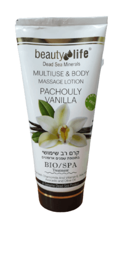 קרם רב שימושי | עם שמנים ארומטיים | תחליב מסאג | מכיל 180 מל ביוטי לייף | Beauty Life