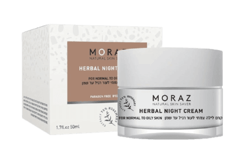 קרם לילה צמחי | לעור רגיל עד שמן | 50מל | מורז | Moraz