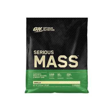 גיינר | בטעם וניל | Serious Mass | סיריוס מאס | מכיל 545 קג | אופטימום נוטרישן | Optimum Nutrition