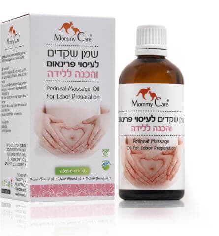 מאמי קר | שמן שקדים | לעיסוי פרינאום והכנה ללידה | ללא נבט חיטה | מכיל 100 מל מאמי קר | Mommy Care