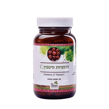 חמוציות וויטמין C | מכיל 100 כמוסות | כשר פרווה | דר גרין | דר גרין | Dr Green
