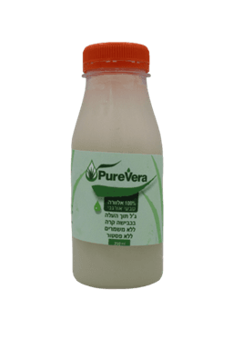 אלוורה טבעית | 250 מ"ל | לשתייה | מיצוי מתוך העלה | ללא שום חומר משמר | 100% טבעי | כבישה קרה | ללא פיסטור