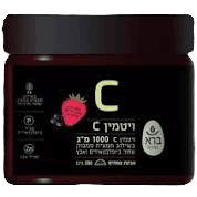 ברא צמחים | Vitamin C Powder | אבקת ויטמין סי | 1000 מג | בטעם תות | 200 גרם | כשר בהשגחת בדץ | ברא צמחים | BARA