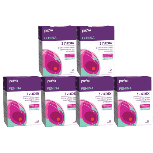 מבצע שישיה | אומגה 3 | תוסף תזונה | סדרת 9 חודשים | 360 כמוסות | אלטמן | ALTMAN