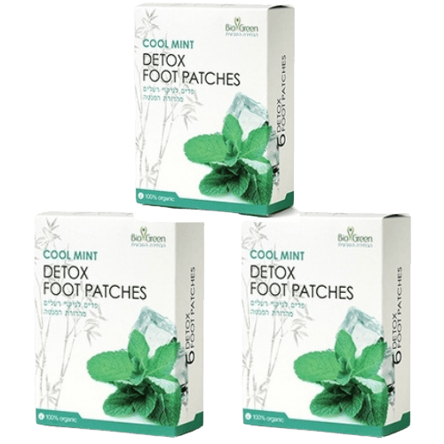 מארז שלישיה | פדים מהדורת מנטה | 100 אורגני | BIO GREEN ביו גרין | Bio Green